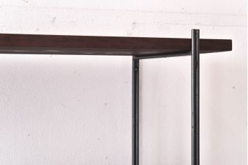 ラフジュ工房オリジナル ディスプレイに活躍する薄型アイアンラック【小】(陳列棚、飾り棚)(1)